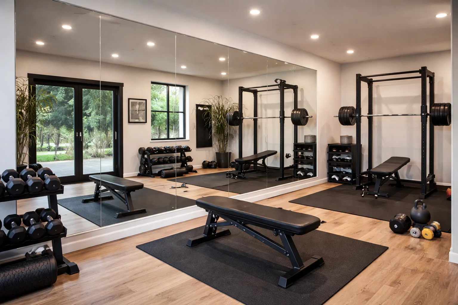 Home Gym Design: Choosing Mirrors, Storage & Layouts