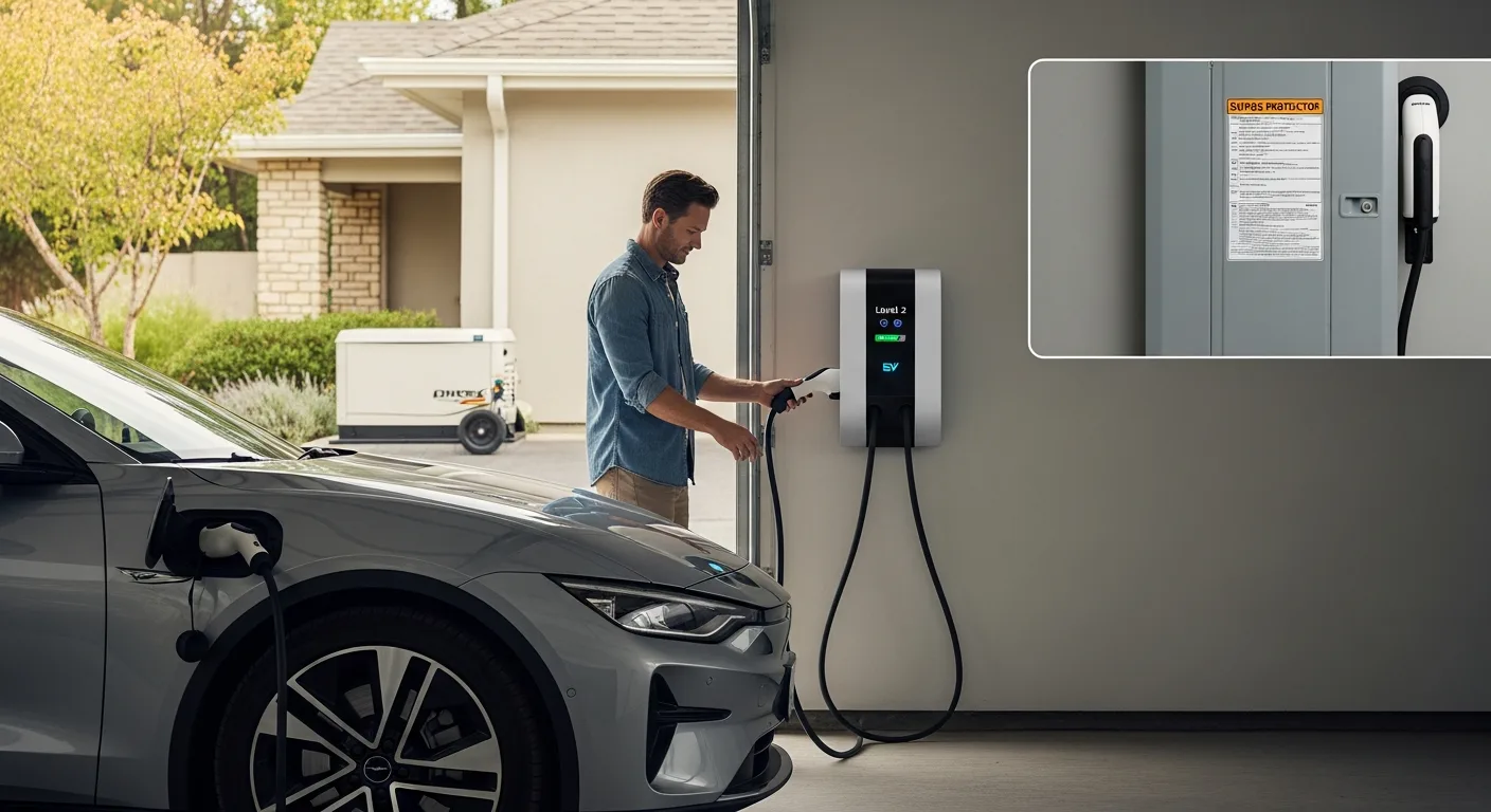 Install Level 2 Charger at Home: EV, Generator & Surge Protection Guide