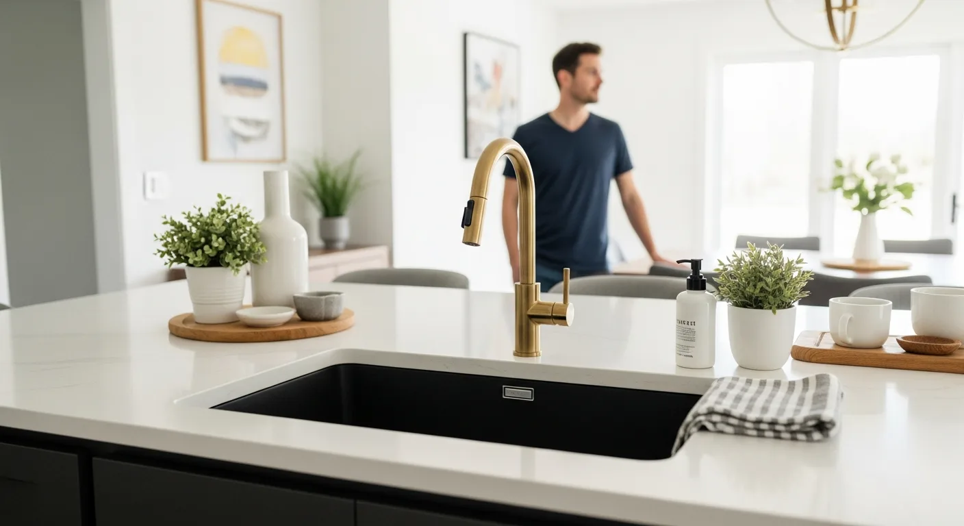 Choosing the best kitchen sink for a modern kitchen remodel featuring a sleek undermount design.