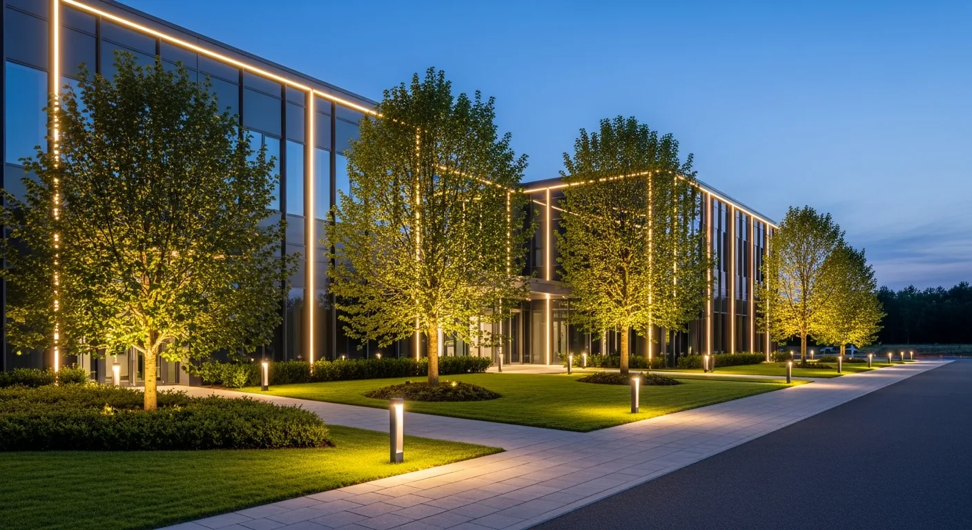 How Does Commercial Landscape Lighting Transform Business Properties in 2026?